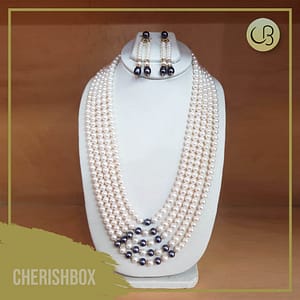 Multi Strand Pearl Necklace set