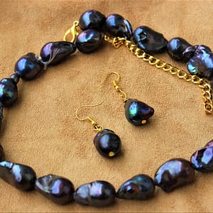 Black Baroque Freshwater Pearls